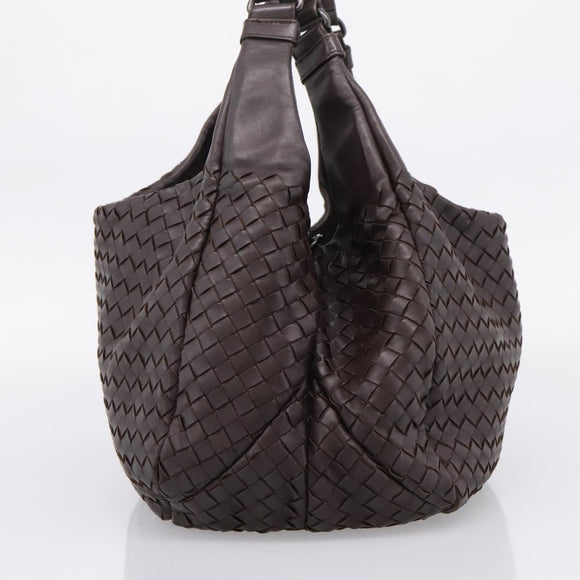 Bottega Veneta INTRECCIATO Campana Shoulder Bag Leather 125787 Auth 207314V