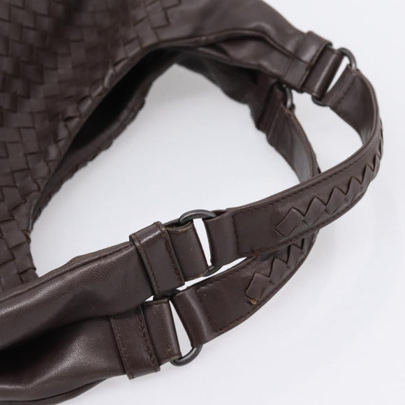 Bottega Veneta INTRECCIATO Campana Shoulder Bag Leather 125787 Auth 207314V