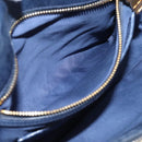 Miu Miu Matelasse Hand Bag Leather 2way Blue Gold Tone Auth 207315V-24