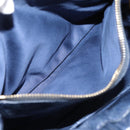 Miu Miu Matelasse Hand Bag Leather 2way Blue Gold Tone Auth 207315V-26