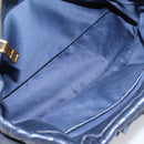 Miu Miu Matelasse Hand Bag Leather 2way Blue Gold Tone Auth 207315V-27