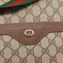 GUCCI GG Supreme Web Sherry Line Tote Bag PVC Beige Gold 39 02 003 Auth 207322-18