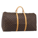 LOUIS VUITTON Monogram Keepall 60 Boston Bag M41422 LV Auth 207323V-1