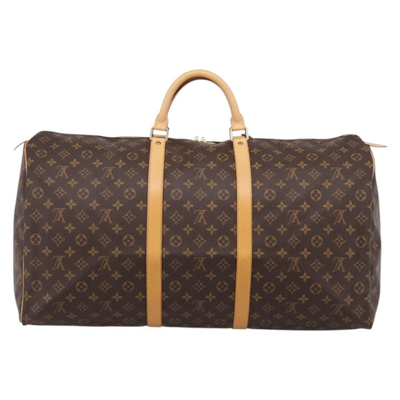 LOUIS VUITTON Monogram Keepall 60 Boston Bag M41422 LV Auth 207323V