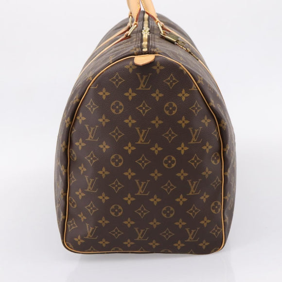LOUIS VUITTON Monogram Keepall 60 Boston Bag M41422 LV Auth 207323V