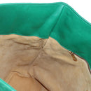 Bottega Veneta INTRECCIATO Shoulder Bag Leather Green Gold Tone Auth 207324V-18