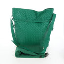 Bottega Veneta INTRECCIATO Shoulder Bag Leather Green Gold Tone Auth 207324V-23