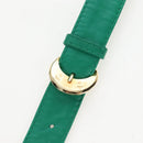 Bottega Veneta INTRECCIATO Shoulder Bag Leather Green Gold Tone Auth 207324V-8