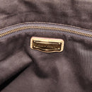 Miu Miu Hand Bag Leather 2way Beige Gold Tone Auth 207325-24