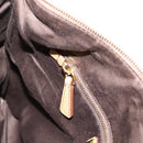 Miu Miu Hand Bag Leather 2way Beige Gold Tone Auth 207325-28