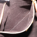 Miu Miu Hand Bag Leather 2way Beige Gold Tone Auth 207325-29