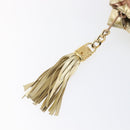 Bally Chain Shoulder Bag Leather Gold Auth 207326-16