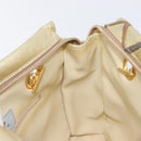 Bally Chain Shoulder Bag Leather Gold Auth 207326-20