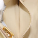 Bally Chain Shoulder Bag Leather Gold Auth 207326-23