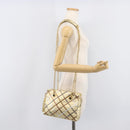 Bally Chain Shoulder Bag Leather Gold Auth 207326-24