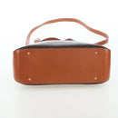 CELINE Macadam Hand Bag PVC 2way Brown Gold Tone Auth 207348V-5