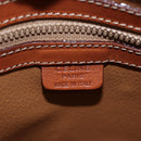 CELINE Macadam Hand Bag PVC 2way Brown Gold Tone Auth 207348V-22