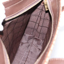 CELINE C Macadam Tote Bag Canvas Beige Gold Tone Auth 207349A-21