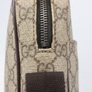 GUCCI GG Supreme Shoulder Bag PVC Beige Silver 122754 Auth 207351A-8
