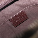 GUCCI GG Supreme Shoulder Bag PVC Beige Silver 122754 Auth 207351A-20