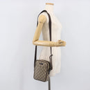GUCCI GG Supreme Shoulder Bag PVC Beige Silver 122754 Auth 207351A-25
