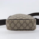 GUCCI GG Supreme Shoulder Bag PVC Beige Silver 122754 Auth 207351A-5