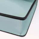 Balenciaga Hand Bag Leather 2way Light Blue Gold Silver Auth 207361A-15