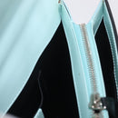 Balenciaga Hand Bag Leather 2way Light Blue Gold Silver Auth 207361A-27