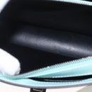 Balenciaga Hand Bag Leather 2way Light Blue Gold Silver Auth 207361A-32