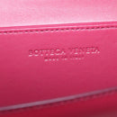 Bottega Veneta Shoulder Bag Leather Red Gold Auth 207362V-18