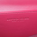 Bottega Veneta Shoulder Bag Leather Red Gold Auth 207363V-20
