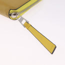 LOEWE Puzzle Anagram Wallet Leather Yellow Silver Auth 207366-12