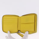 LOEWE Puzzle Anagram Wallet Leather Yellow Silver Auth 207366-13