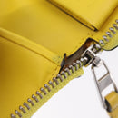 LOEWE Puzzle Anagram Wallet Leather Yellow Silver Auth 207366-17