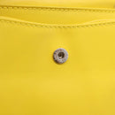 LOEWE Puzzle Anagram Wallet Leather Yellow Silver Auth 207366-20