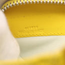 LOEWE Puzzle Anagram Wallet Leather Yellow Silver Auth 207366-22