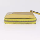 LOEWE Puzzle Anagram Wallet Leather Yellow Silver Auth 207366-4
