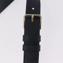 Christian Dior Trotter Canvas Oblique Shoulder Bag Navy Gold Auth 207367SAV-11