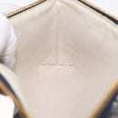 Christian Dior Trotter Canvas Oblique Shoulder Bag Navy Gold Auth 207367SAV-24