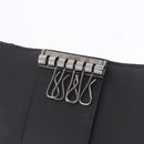 Christian Dior Trotter Oblique Key Case Navy Silver Auth 207370-15