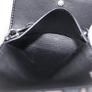 Christian Dior Trotter Oblique Key Case Navy Silver Auth 207370-17
