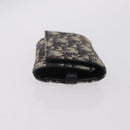 Christian Dior Trotter Oblique Key Case Navy Silver Auth 207370-7