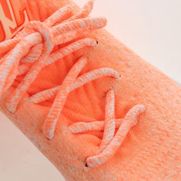 LOUIS VUITTON VNR Sneakers Knitted Fabrics Size 6 1/2 Orange LV Auth 207371M