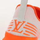 LOUIS VUITTON VNR Sneakers Knitted Fabrics Size 6 1/2 Orange LV Auth 207371M-17