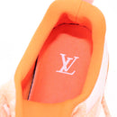 LOUIS VUITTON VNR Sneakers Knitted Fabrics Size 6 1/2 Orange LV Auth 207371M-18