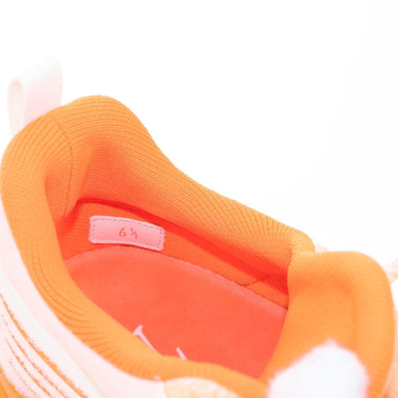 LOUIS VUITTON VNR Sneakers Knitted Fabrics Size 6 1/2 Orange LV Auth 207371M