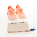 LOUIS VUITTON VNR Sneakers Knitted Fabrics Size 6 1/2 Orange LV Auth 207371M-22