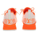 LOUIS VUITTON VNR Sneakers Knitted Fabrics Size 6 1/2 Orange LV Auth 207371M-3