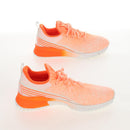 LOUIS VUITTON VNR Sneakers Knitted Fabrics Size 6 1/2 Orange LV Auth 207371M-5