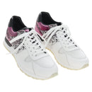 LOUIS VUITTON Sneakers Leather Size 7 White LV Auth 207372M-1